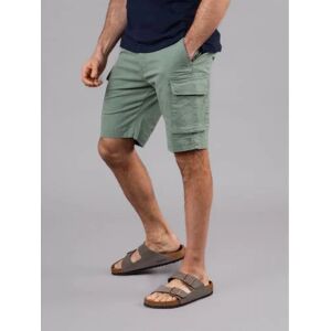 Lakeland Leather Lance Cotton Utility Shorts in Sage Green - Green