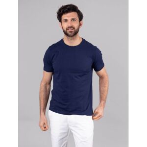 Lakeland Leather Logan Cotton Blend Short Sleeve T-Shirt in Navy - Blue