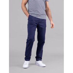 Lakeland Leather Noel Chino Trousers in Indigo Blue - Blue