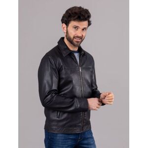 Lakeland Leather Renwick Collared Leather Jacket in Dark Brown - Brown