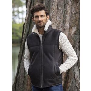 Lakeland Leather Glasson Sheepskin Gilet in Dark Brown - Brown