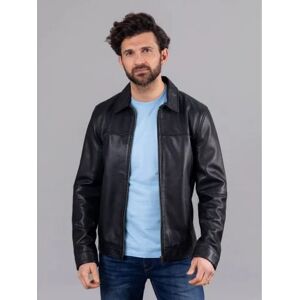 Lakeland Leather Renwick Collared Leather Jacket in Black - Black