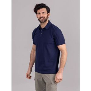 Lakeland Leather Hudson Cotton Blend Short Sleeve Polo Shirt in Navy - Blue