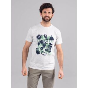 Lakeland Leather Walking Gear Printed T-Shirt in Grey - Grey