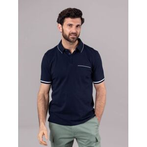 Lakeland Leather Leon Cotton Blend Short Sleeve Polo Shirt in Navy - Blue