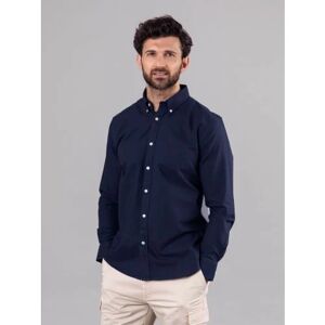 Lakeland Leather Warrick Cotton Shirt in Navy - Blue