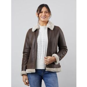 Lakeland Leather Cartmel Sheepskin Jacket in Chocolate Brown - Brown