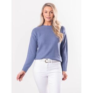 Lakeland Leather Rossi Crew Neck Jumper in Denim Blue - Blue