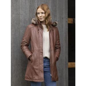 Lakeland Leather Ravensworth Long Leather Coat in Tan - Tan