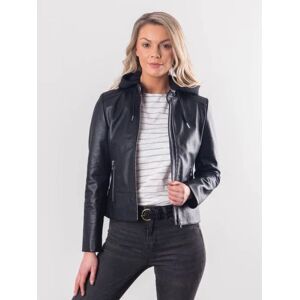 Lakeland Leather Heversham Hooded Leather Jacket in Black - Black