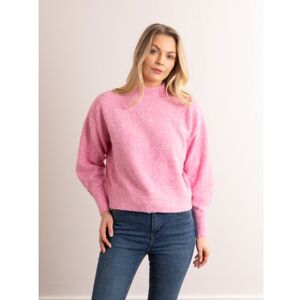 Lakeland Leather Sheeka High Neck Jumper in Pink - Pink