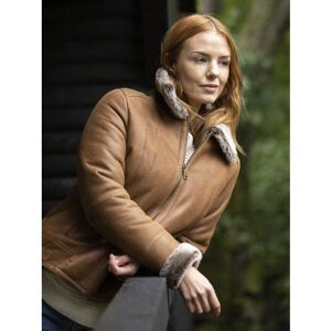 Lakeland Leather Claife Sheepskin Jacket in Dark Tan - Tan