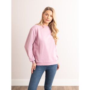 Lakeland Leather Helen Seam Detail Sweatshirt in Blush Pink - Pink