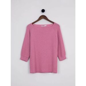 Lakeland Leather Maisie Relaxed Jumper in Dusty Pink - Pink