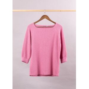 Lakeland Leather Maisie Relaxed Jumper in Dusty Pink - Pink