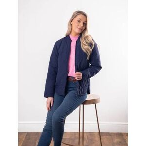 Lakeland Leather Shilo Quilted Bomber Jacket in Navy - Blue
