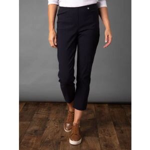 Robell Bella Ankle Grazer Trousers in Navy - Blue