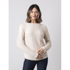 Lakeland Leather Cleo Knitted Jumper in Light Stone - Beige