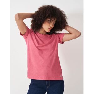 Crew Clothing Slub T-Shirt in Pink - Pink