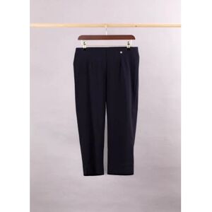 Robell Marie Cropped Trouser in Navy - Blue