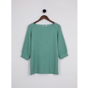 Lakeland Leather Maisie Relaxed Jumper in Cool Green - Green