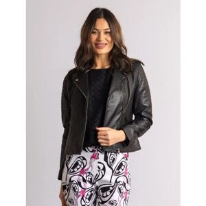 Lakeland Leather Esthwaite Classic Leather Biker Jacket in Black - Black