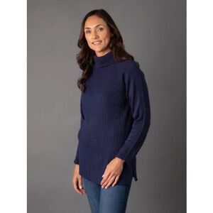 Lakeland Leather Petri Ribbed Jumper in Denim Blue - Blue