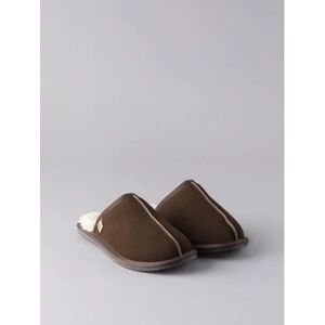 Lakeland Leather Men's Sheepskin Sliders in Brown - Brown