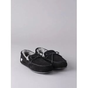 Lakeland Leather Men's Sheepskin Moccasins in Black - Black