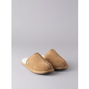 Lakeland Leather Men's Sheepskin Sliders in Tan - Tan