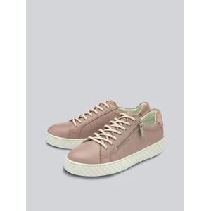 Lotus Soul Leather Trainers in Pink - Pink