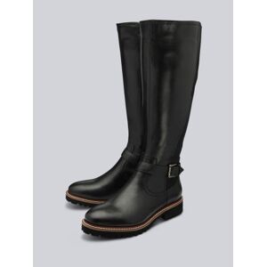 Lotus Belvedere Knee High Leather Boots in Black - Black