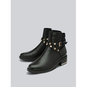 Lotus Alicia Zip-Up Ankle Boots in Black - Black