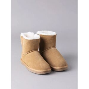 Lakeland Leather Ladies' Sheepskin Boot Slippers in Tan - Tan