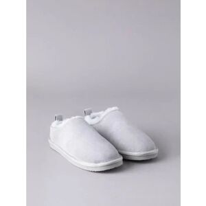 Lakeland Leather Ladies' Sheepskin Clog Slippers in Light Grey - Grey