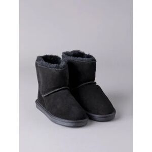 Lakeland Leather Ladies' Sheepskin Boot Slippers in Black - Black