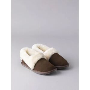 Lakeland Leather Ladies' Sheepskin Cuff Slippers in Brown - Brown