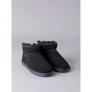 Lakeland Leather Ladies' Sheepskin Mini Boot Slippers in Black - Black