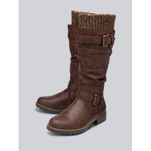 Lotus Juniper Knee High Boots in Chocolate Brown - Brown