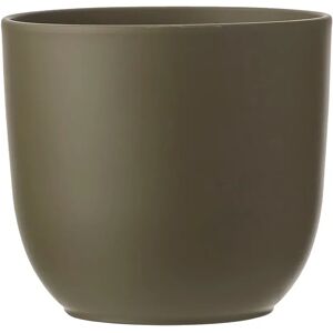 Gardenesque Matt Green Ceramic Indoor Plant Pot   W31 x H28cm