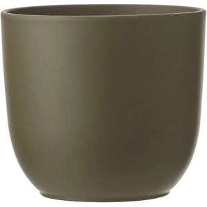 Gardenesque Matt Green Ceramic Indoor Plant Pot   W35 x H31cm