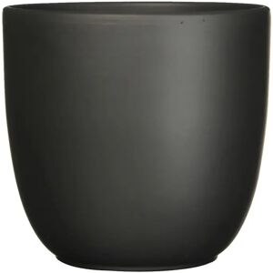 Gardenesque Matt Black Ceramic Indoor Plant Pot   W39 x H34cm