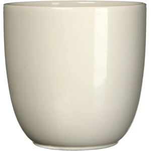 Gardenesque Gloss Cream Ceramic Indoor Plant Pot - W39xH34cm