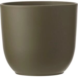 Gardenesque Matt Green Ceramic Indoor Plant Pot   W39 x H34cm