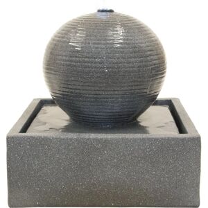 Gardenesque Globe Stone Effect Sphere Water feature with Base