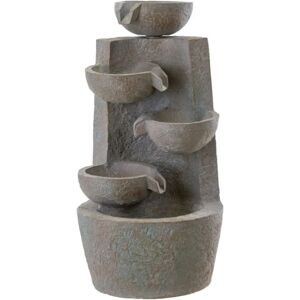 Gardenesque Cascading Fibreglass 4-Tier Bowl   Water Feature