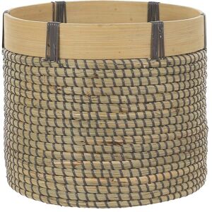 Gardenesque Wooden Woven Basket Indoor Plant Pot - 23cm