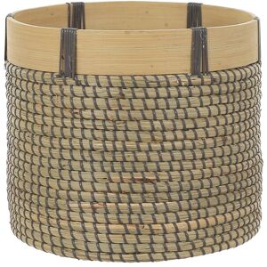 Gardenesque Wooden Woven Basket Indoor Plant Pot - 26cm