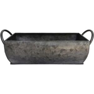 Gardenesque Metal Windowsill Farmhouse Trough Plant Pot - L50 X W17 X H14 Cm