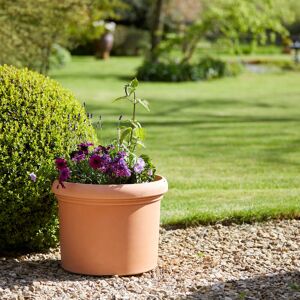 Gardenesque Recycled Plastic Terracotta Pot with Matt Finish - W50xH38cm